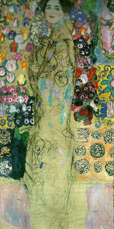 Gustav Klimt kvinnoportratt